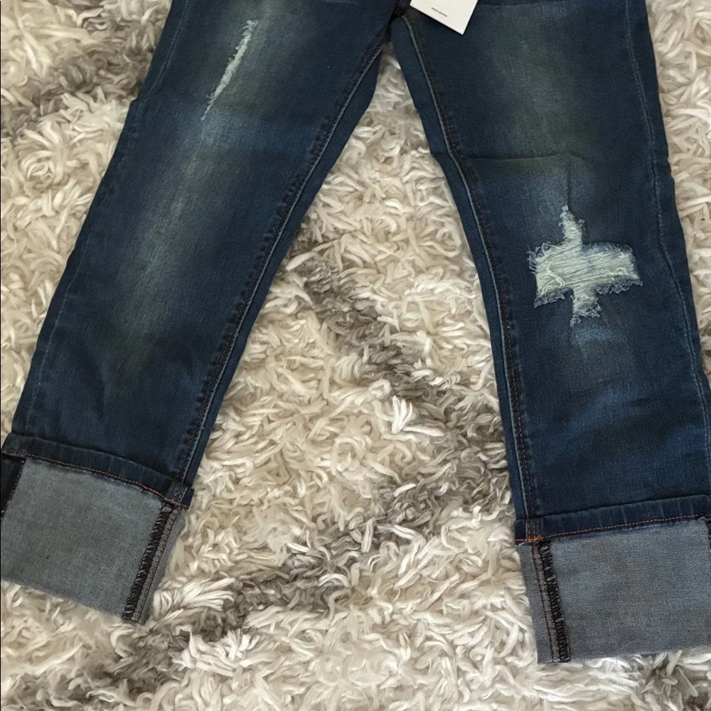 Hudson Jeans Dark Blue Distressed Kids Jeans - Picture 3 of 6